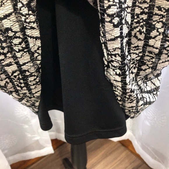 🎄Suzy Shier black  and white dress, knee length SZ L - Picture 5 of 9